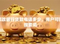 邮政银行贷款电话多少，用户可能搜索词