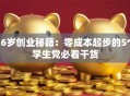 16岁创业秘籍：零成本起步的5个学生党必看干货