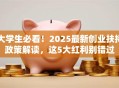 大学生必看！2025最新创业扶持政策解读，这5大红利别错过