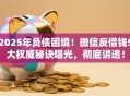 2025年负债困境！微信反借钱5大权威秘诀曝光，彻底讲透！
