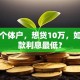 我是个体户，想贷10万，如何贷款利息最低？