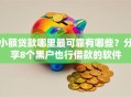 小额贷款哪里最可靠有哪些？分享8个黑户也行借款的软件