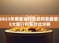 2023年哪家银行贷款利息最低？5大银行利率对比分析