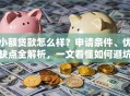 小额贷款怎么样？申请条件、优缺点全解析，一文看懂如何避坑！