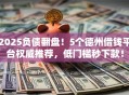 2025负债翻盘！5个德州借钱平台权威推荐，低门槛秒下款！
