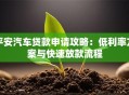 平安汽车贷款申请攻略：低利率方案与快速放款流程