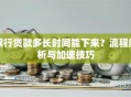 银行贷款多长时间能下来？流程解析与加速技巧