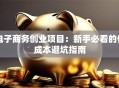 电子商务创业项目：新手必看的低成本避坑指南