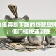 2023年容易下款的贷款软件推荐：低门槛快速到账