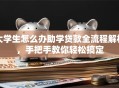 大学生怎么办助学贷款全流程解析，手把手教你轻松搞定