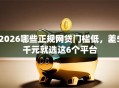 2026哪些正规网贷门槛低，差5千元就选这6个平台