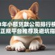 2023年小额贷款公司排行榜：十大正规平台推荐及避坑指南