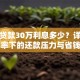 信用贷款30万利息多少？详解不同利率下的还款压力与省钱技巧