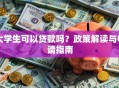 大学生可以贷款吗？政策解读与申请指南