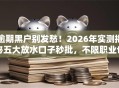 逾期黑户别发愁！2026年实测揭秘五大放水口子秒批，不限职业也能下！