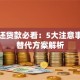 借钱还贷款必看：5大注意事项和替代方案解析