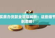 买房办贷款全流程解析：这些细节别忽略！