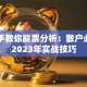 手把手教你股票分析：散户必看的2023年实战技巧