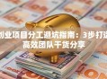 创业项目分工避坑指南：3步打造高效团队干货分享
