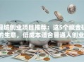 县城创业项目推荐：这5个藏金矿的生意，低成本适合普通人创业！