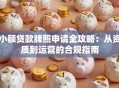 小额贷款牌照申请全攻略：从资质到运营的合规指南