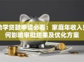 助学贷款申请必看：家庭年收入如何影响审批结果及优化方案