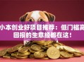 小本创业好项目推荐：低门槛高回报的生意经都在这！