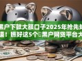 黑户下款大额口子2025年抢先知道！瞧好这5个​黑户网贷平台大额贷款下款
