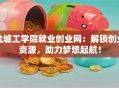 盐城工学院就业创业网：解锁创业资源，助力梦想起航！