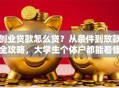 创业贷款怎么贷？从条件到放款全攻略，大学生个体户都能看懂