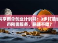 共享雨伞创业计划书：3步打造城市刚需服务，稳赚不赔？