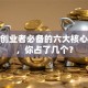 成功创业者必备的六大核心素质，你占了几个？