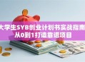 大学生SYB创业计划书实战指南：从0到1打造靠谱项目