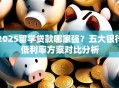 2025留学贷款哪家强？五大银行低利率方案对比分析