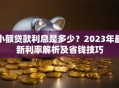 小额贷款利息是多少？2023年最新利率解析及省钱技巧