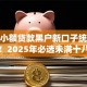 新出小额贷款黑户新口子统计这五个！2025年必选未满十八岁可以贷款的软件