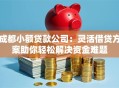 成都小额贷款公司：灵活借贷方案助你轻松解决资金难题
