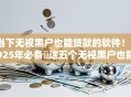 当下无视黑户也能贷款的软件！2025年必备​这五个无视黑户也能借钱的口子