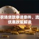 家庭农场贷款申请条件、流程及优惠政策解读