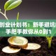 电商创业计划书：新手避坑指南，手把手教你从0到1
