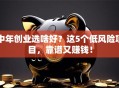 中年创业选啥好？这5个低风险项目，靠谱又赚钱！