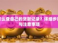 怎么查自己的贷款记录？详细步骤与注意事项