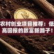 小型农村创业项目推荐：低成本高回报的致富新路子！