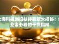 上海科技创投扶持政策大揭秘！创业者必看的干货指南