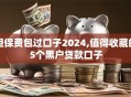 担保费包过口子2024,值得收藏的5个黑户贷款口子