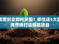 教育创业如何突围？抓住这5大蓝海市场打造爆款项目