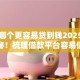 贷款哪个更容易贷到钱2025年内情揭秘！梳理借款平台容易借到钱
