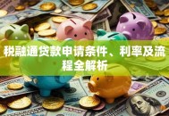 税融通贷款申请条件、利率及流程全解析