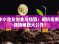 中小企业创业与经营：避坑指南+赚钱秘籍大公开！