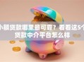 小额贷款哪里最可靠？看看这5个贷款中介平台怎么样